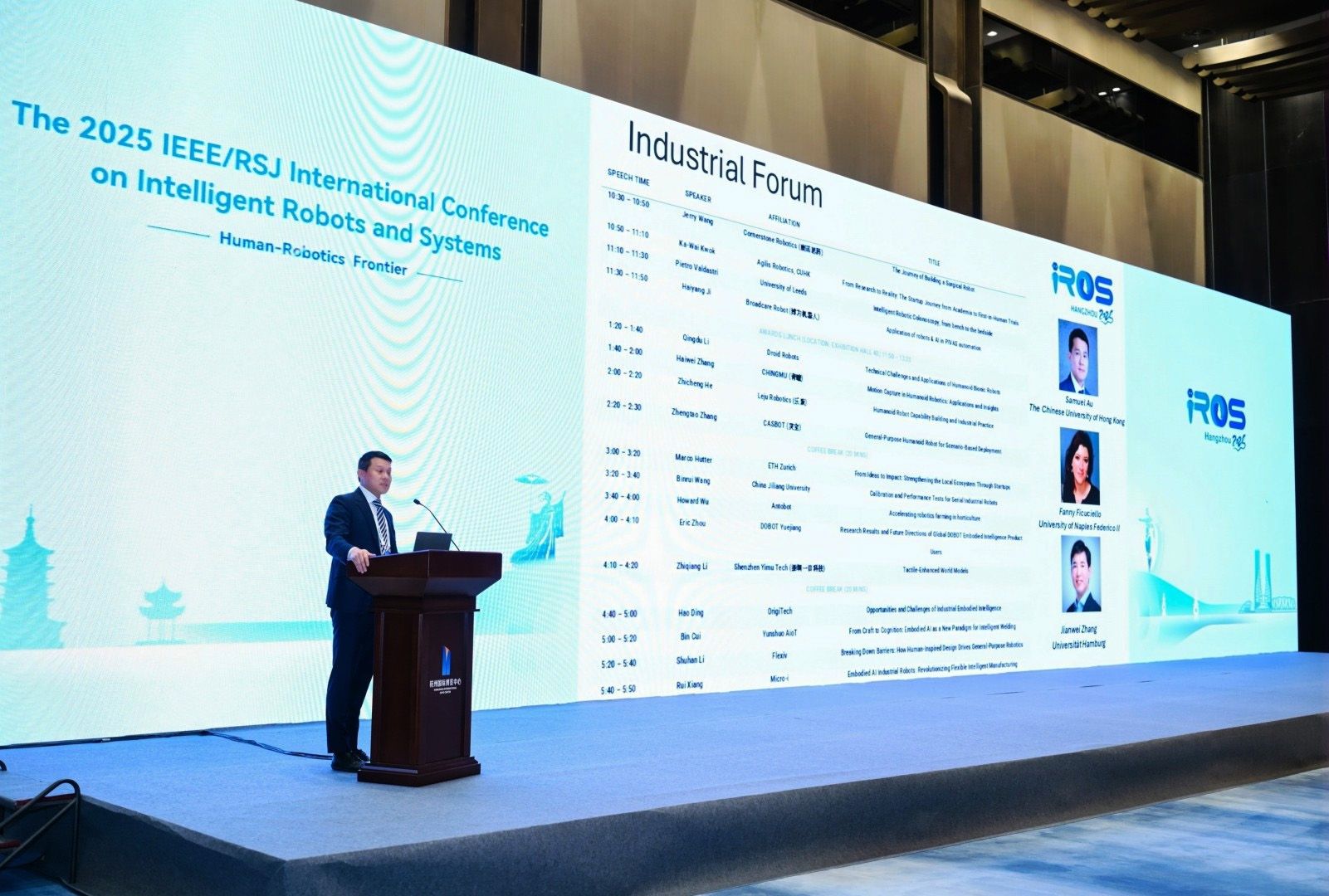 Leading the Global Dialogue: Prof. Samuel Au Chairs the Industry Forum at IROS 2025